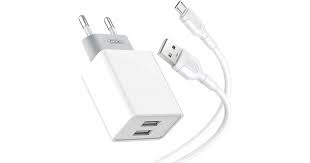 XO TRAVEL CHARGER L126 EU + MICROUSB CABLE 2.4A white | cooee.gr