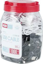 XO NB200 2.1A USB CABLE FOR IPHONE VASE 50pcs black and white | cooee.gr