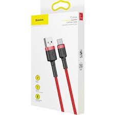 BASEUS Data cable Type C  2.4A 2m black - red | cooee.gr