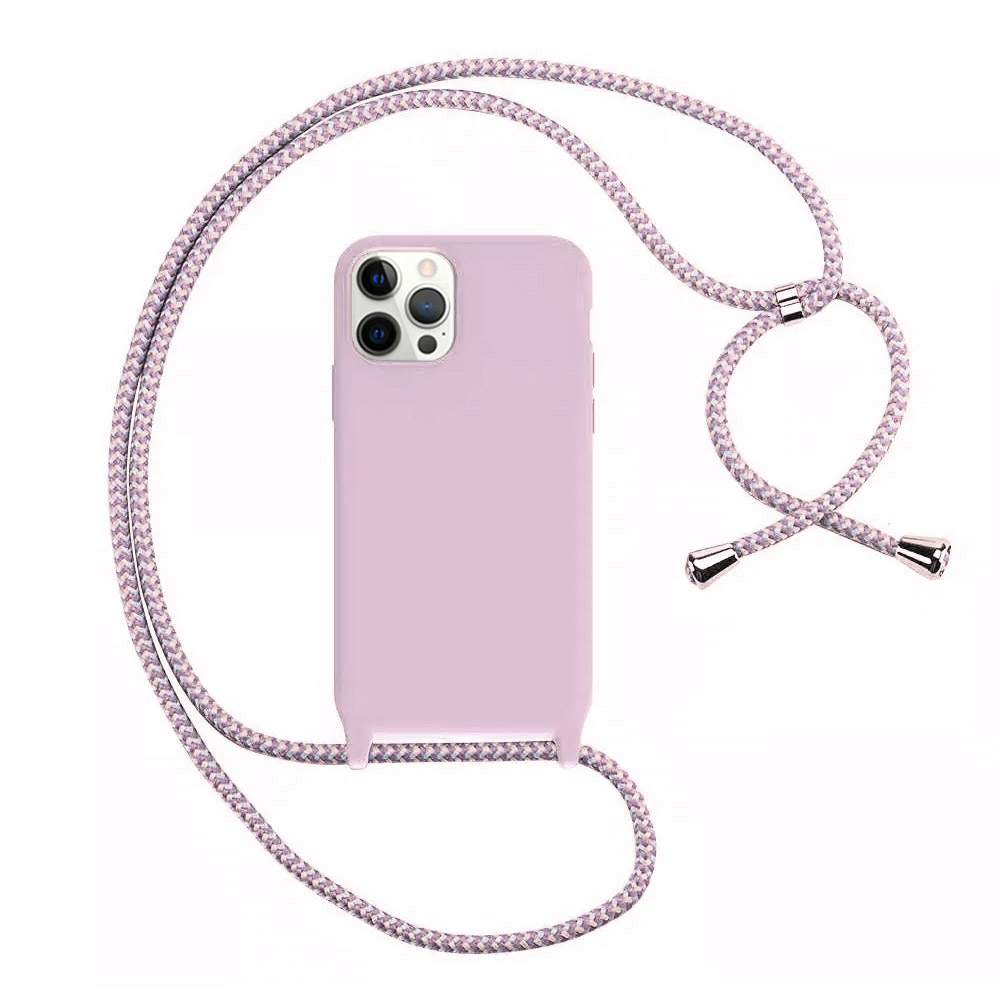 cooee ΘΗΚΗ TPU ΜΕ ΛΟΥΡΑΚΙ CROSSBODY FOR IPHONE 14 PRO MAX (6.7'') pink | cooee.gr