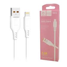 DENMEN DATA CABLE D01V MICROUSB white | cooee.gr