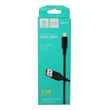 DENMEN DATA CABLE FOR IPHONE BLACK | cooee.gr