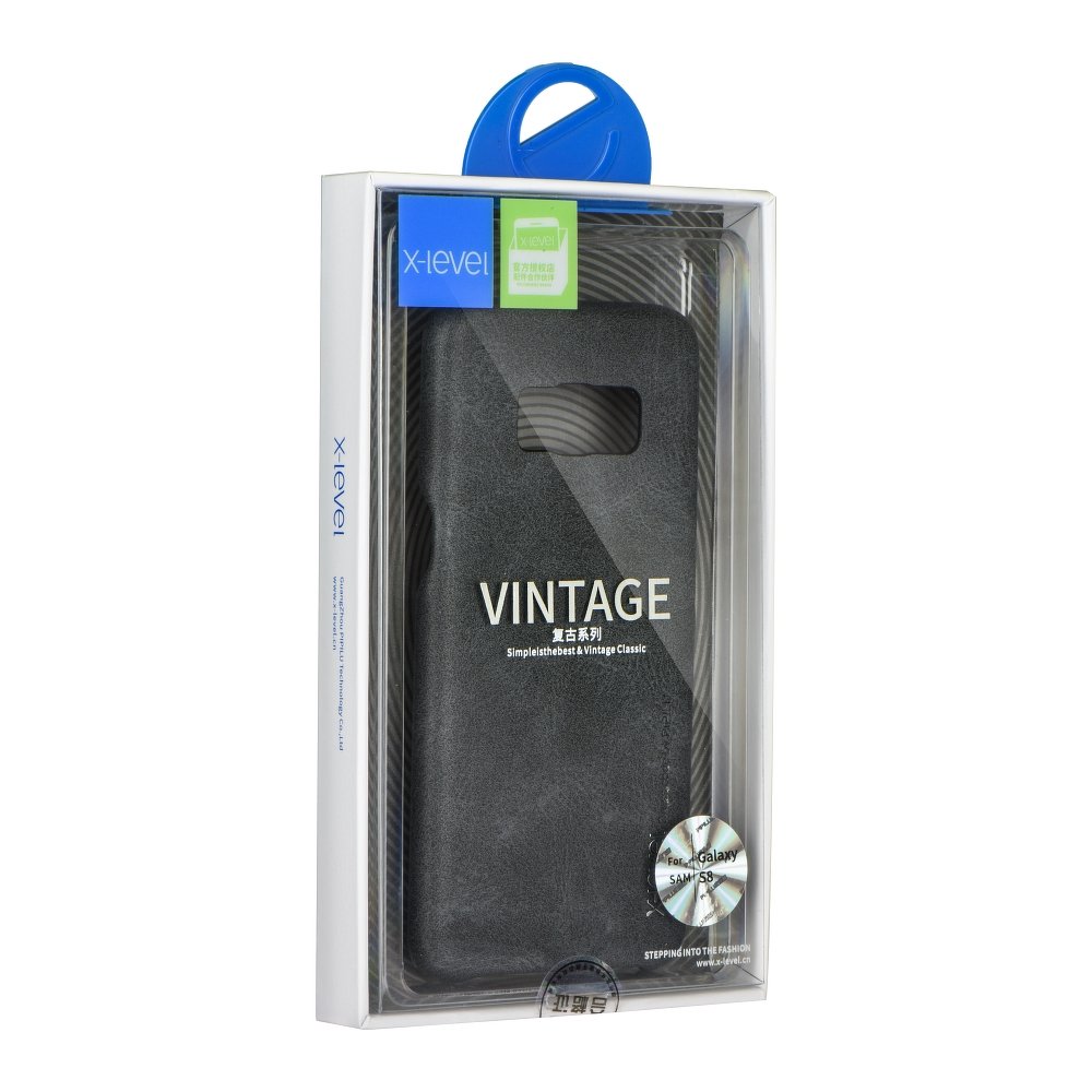XLEVEL Θήκη Vintage Premium για SAMSUNG S8 PLUS μαύρο | cooee.gr